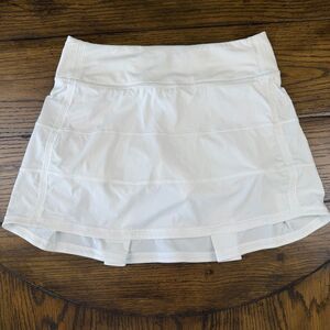Lululemon Pace Rival Skirt White 4 Long